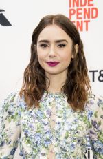 LILY COLLINS at 2018 Film Independent Spirit Awards Press Conference in Los Angeles 11/21/2017
