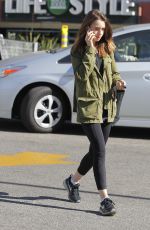 LILY COLLINS Out and About in Hollywood 11/28/2017