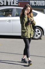 LILY COLLINS Out and About in Hollywood 11/28/2017