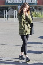 LILY COLLINS Out and About in Hollywood 11/28/2017