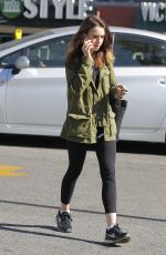 LILY COLLINS Out and About in Hollywood 11/28/2017