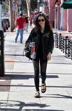 LILY COLLINS Out and About in Los Angeles 11/18/2017