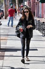 LILY COLLINS Out and About in Los Angeles 11/18/2017