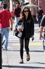 LILY COLLINS Out and About in Los Angeles 11/18/2017