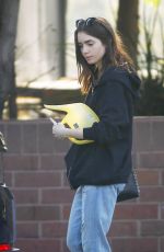 LILY COLLINS Out in Beverly Hills 11/26/2017