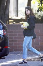 LILY COLLINS Out in Beverly Hills 11/26/2017