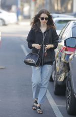 LILY COLLINS Out in Beverly Hills 11/26/2017
