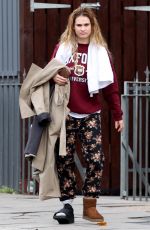 LILY JAMES Leaves Her Home in London 11/24/2017