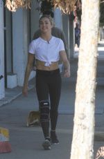 LINDSAY ARNOLD Arrives at a DWTS Rehersal in Los Angeles 11/15/2017