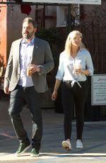 LINDSAY SHOOKUS and Ben Affleck Out for Lunch in Brentwood 11/25/2017