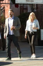 LINDSAY SHOOKUS and Ben Affleck Out for Lunch in Brentwood 11/25/2017