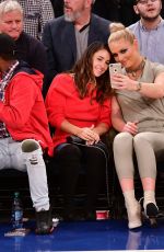 LINDSEY VONN at Houston Rockets vs New York Knicks Game in New York 11/01/2017