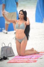 LISA OPIE in Bikini at a Beach in Miami 11/09/2017