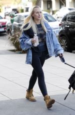 LORRAINE GILLES Walks Her Dog in Los Angeles 11/09/2017
