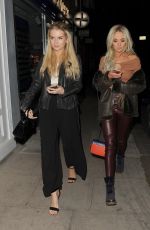 LOTTIE MOSS and NICOLA HUGHES at Kiru Restaurant in London 11/24/2017
