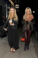 LOTTIE MOSS and NICOLA HUGHES at Kiru Restaurant in London 11/24/2017