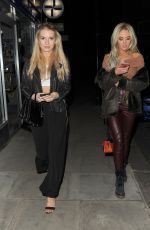 LOTTIE MOSS and NICOLA HUGHES at Kiru Restaurant in London 11/24/2017