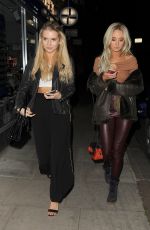 LOTTIE MOSS and NICOLA HUGHES at Kiru Restaurant in London 11/24/2017