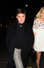 LOTTIE MOSS at Mahiki Nightclub in London 11/21/2017