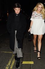 LOTTIE MOSS at Mahiki Nightclub in London 11/21/2017