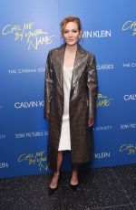 LOUISA KRAUSE at Call Me by Your Name Screening in New York 11/16/2017