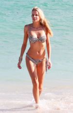 LOUISA WARWICK in Bikini at a Beach in Miami 11/26/2017