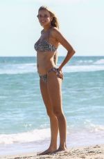 LOUISA WARWICK in Bikini at a Beach in Miami 11/26/2017