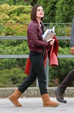 LUCY HALE and Elliot Knight Out in Burnaby 11/07/2017
