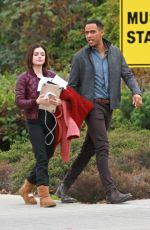 LUCY HALE and Elliot Knight Out in Burnaby 11/07/2017