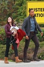 LUCY HALE and Elliot Knight Out in Burnaby 11/07/2017