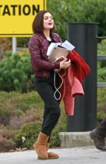 LUCY HALE and Elliot Knight Out in Burnaby 11/07/2017