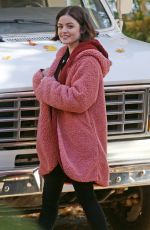 LUCY HALE on the Set of Life Sentence in Vancouver 11/01/2017