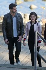 LUCY HALE on the Set of Life Sentence in Vancouver 11/01/2017