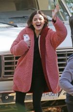 LUCY HALE on the Set of Life Sentence in Vancouver 11/01/2017