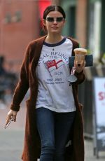 LUCY HALE Out for Iced Coffee in Vancouver 11/17/2017