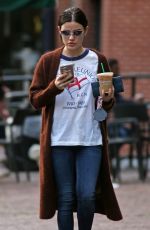 LUCY HALE Out for Iced Coffee in Vancouver 11/17/2017