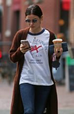 LUCY HALE Out for Iced Coffee in Vancouver 11/17/2017