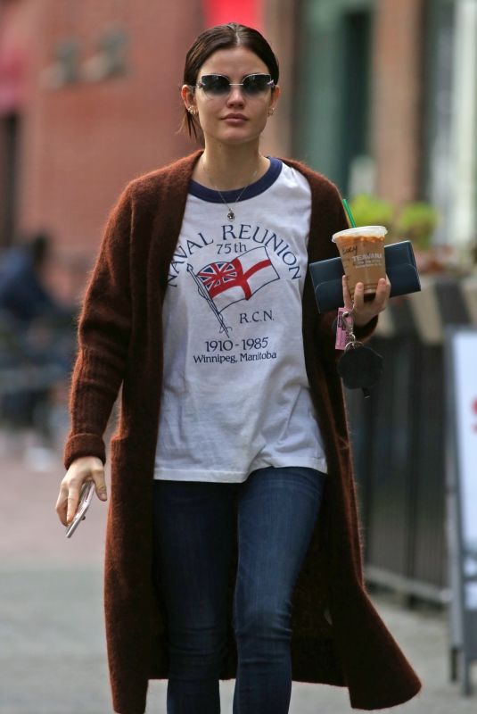 LUCY HALE Out for Iced Coffee in Vancouver 11/17/2017