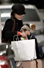 LUCY HALE with Her Dog at Airport in Vancouver 11/27/2017