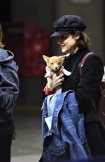 LUCY HALE with Her Dog at Airport in Vancouver 11/27/2017