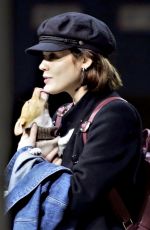 LUCY HALE with Her Dog at Airport in Vancouver 11/27/2017