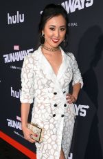 LYRICA OKANO at Runaways Premiere in Los Angeles 11/16/2017