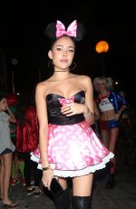 MADISON BEER Arrives at Halloween Bash in Los Angeles 11/01/2017