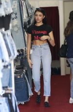 MADISON BEER Shopping on Melrose Avenue in Los Angeles 11/04/2017