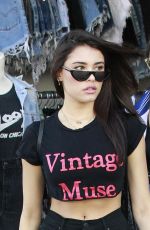 MADISON BEER Shopping on Melrose Avenue in Los Angeles 11/04/2017