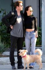 MAGGIE Q and Dylan McDermott Out at Melrose Avenue in West Hollywood 11/09/2017