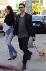 MAGGIE Q and Dylan McDermott Out at Melrose Avenue in West Hollywood 11/09/2017