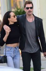 MAGGIE Q and Dylan McDermott Out at Melrose Avenue in West Hollywood 11/09/2017