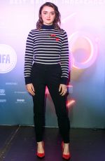 MAISIE WILLIAMS and HAYLEY SQUIRES at British Independent Film Awards Nominations in London 11/01/2017