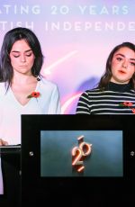 MAISIE WILLIAMS and HAYLEY SQUIRES at British Independent Film Awards Nominations in London 11/01/2017